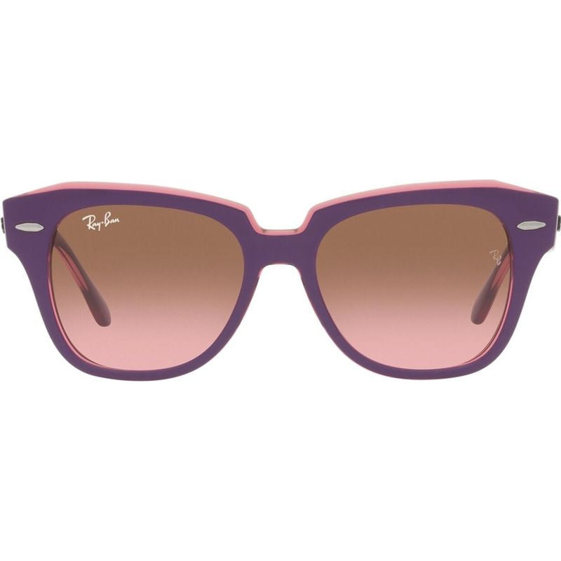 State Street Jr RJ9186S, Violet on Transparent Pink/Pink Brown Gradient Lenses 46 Eye Size