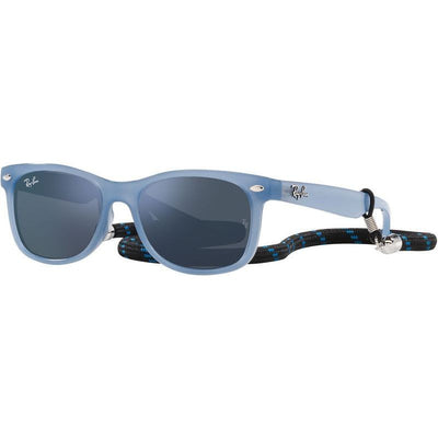 9052S Junior New Wayfarer, Opal Blue/Blue Mirror Lenses
