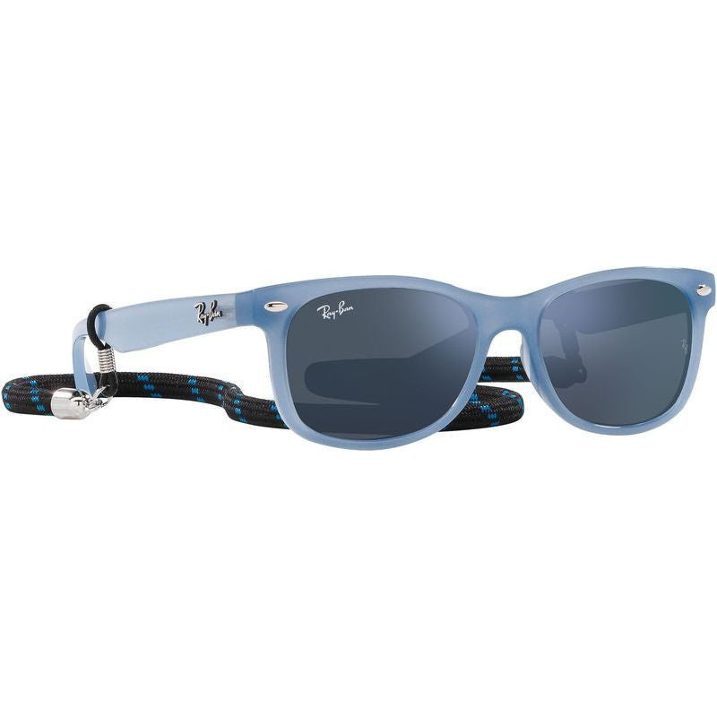 9052S Junior New Wayfarer, Opal Blue/Blue Mirror Lenses