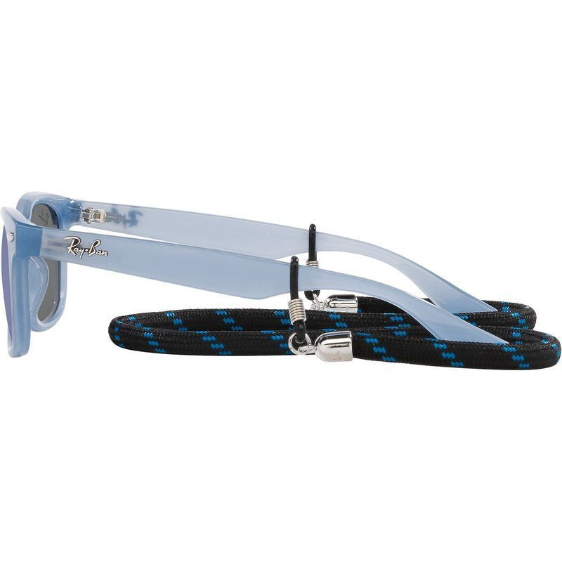 9052S Junior New Wayfarer, Opal Blue/Blue Mirror Lenses
