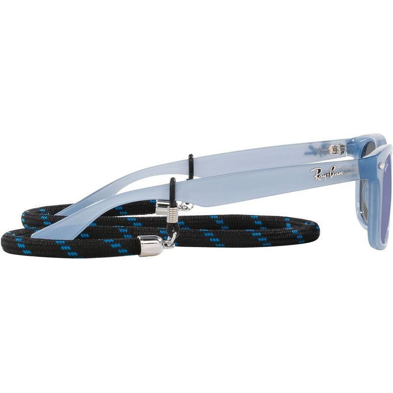 9052S Junior New Wayfarer, Opal Blue/Blue Mirror Lenses