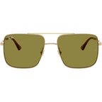 Ari RB3758, Pale Gold/Green Lenses 56 Eye Size