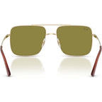 Ari RB3758, Pale Gold/Green Lenses 56 Eye Size