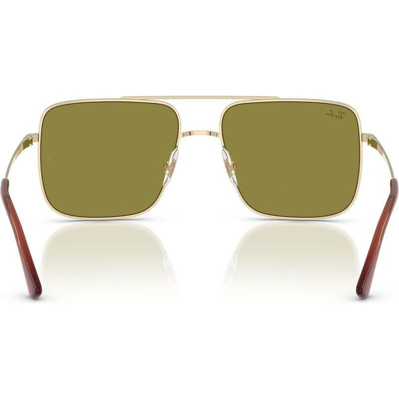 Ari RB3758, Pale Gold/Green Lenses 56 Eye Size