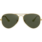 Aviator Classic RB3025, Gold/Grey Green Glass Lenses 58 Eye Size