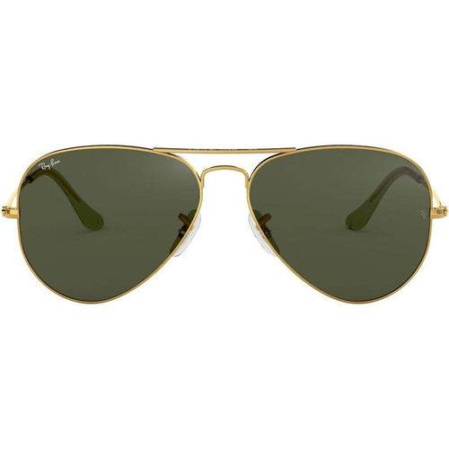 Aviator Classic RB3025, Gold/Grey Green Glass Lenses 58 Eye Size