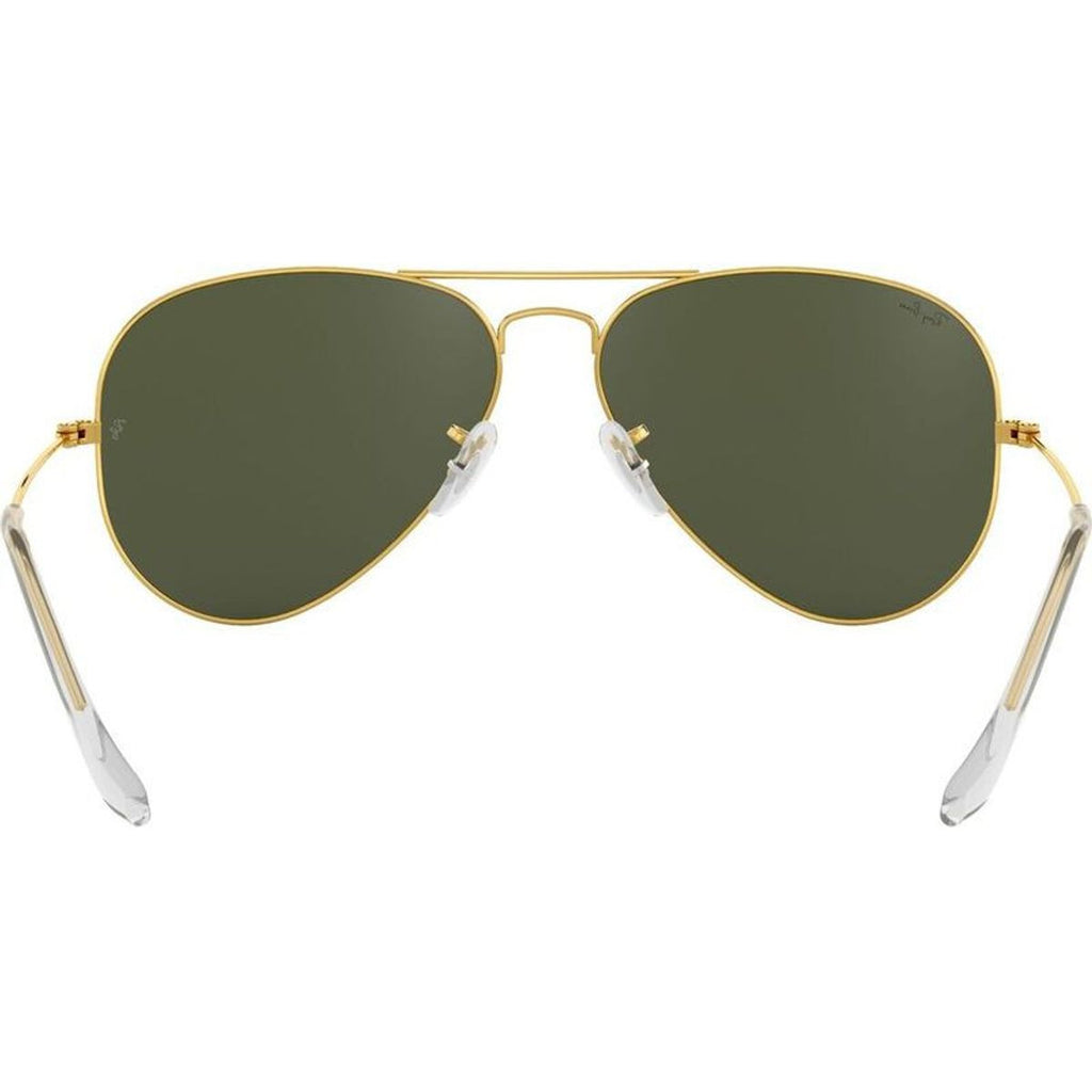 Aviator Classic RB3025, Gold/Grey Green Glass Lenses 58 Eye Size