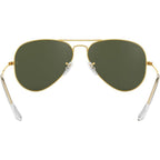 Aviator Classic RB3025, Gold/Grey Green Glass Lenses 58 Eye Size