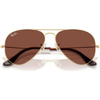 Aviator Classic RB3025, Arista/Red Glass Lenses 58 Eye Size