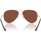 Aviator Classic RB3025, Arista/Red Glass Lenses 62 Eye Size