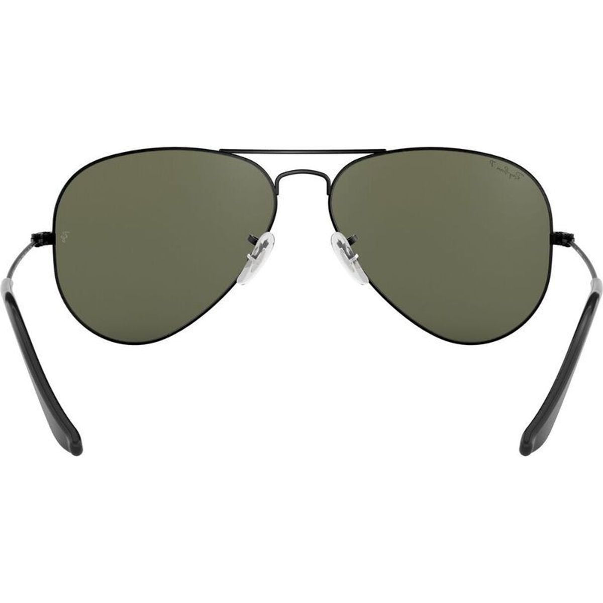 Aviator Classic RB3025, Black/Green Polarised Glass Lenses 62 Eye Size