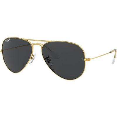 Aviator Classic RB3025, Legend Gold/Black Glass Polarised Lenses 62 Eye Size