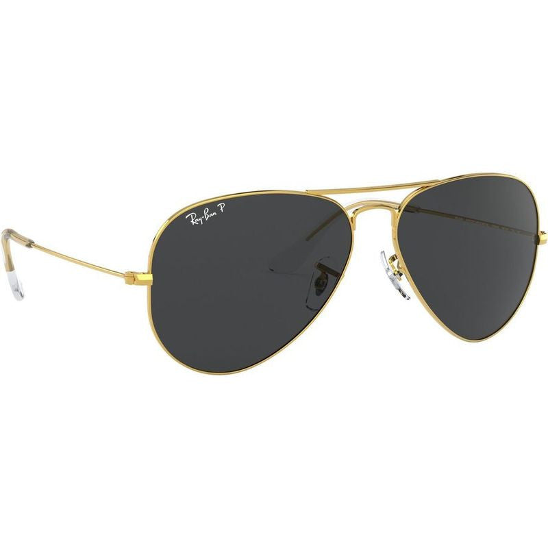 Aviator Classic RB3025, Legend Gold/Black Glass Polarised Lenses 62 Eye Size