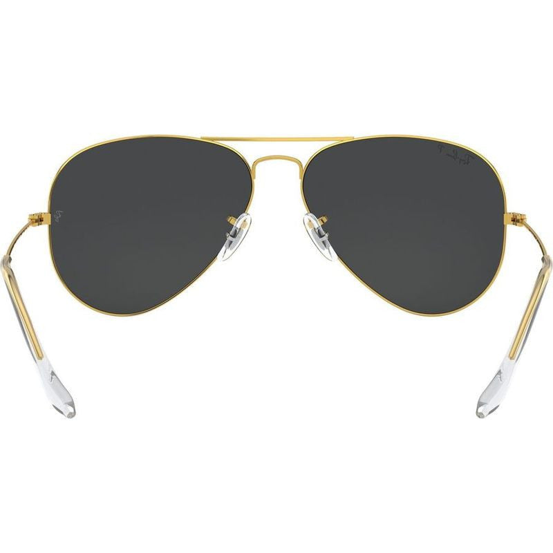 Aviator Classic RB3025, Legend Gold/Black Glass Polarised Lenses 62 Eye Size