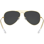 Aviator Classic RB3025, Legend Gold/Black Glass Polarised Lenses 62 Eye Size