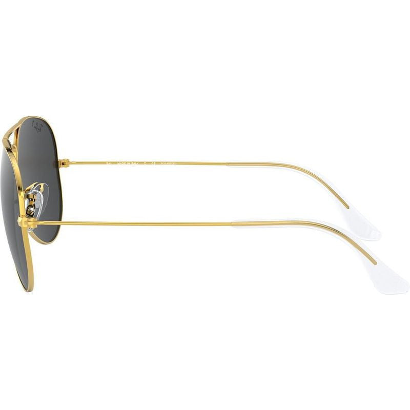 Aviator Classic RB3025, Legend Gold/Black Glass Polarised Lenses 55 Eye Size