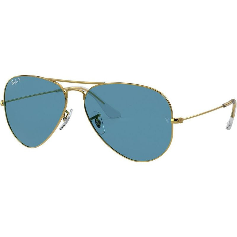 Aviator Classic RB3025, Legend Gold/Blue Glass Polarised Lenses 58 Eye Size