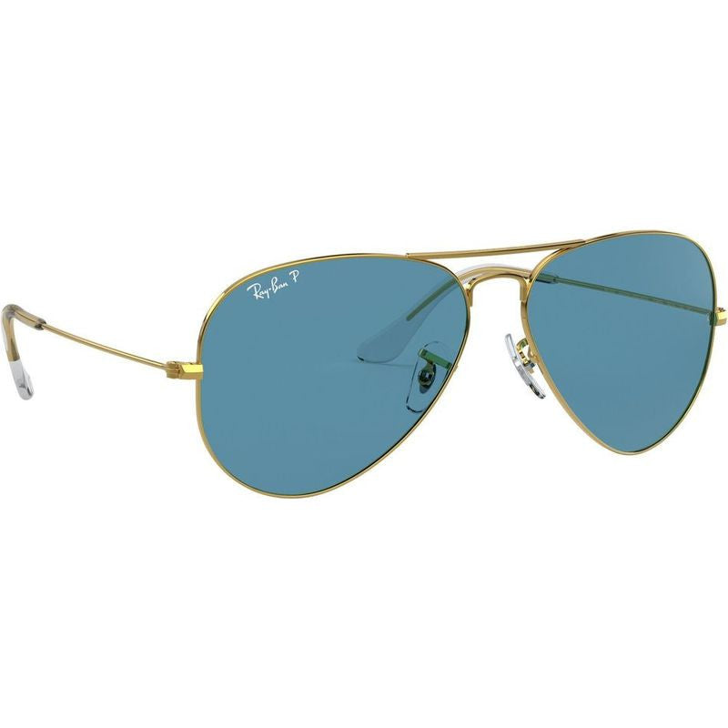 Aviator Classic RB3025, Legend Gold/Blue Glass Polarised Lenses 58 Eye Size