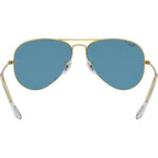 Aviator Classic RB3025, Legend Gold/Blue Glass Polarised Lenses 58 Eye Size