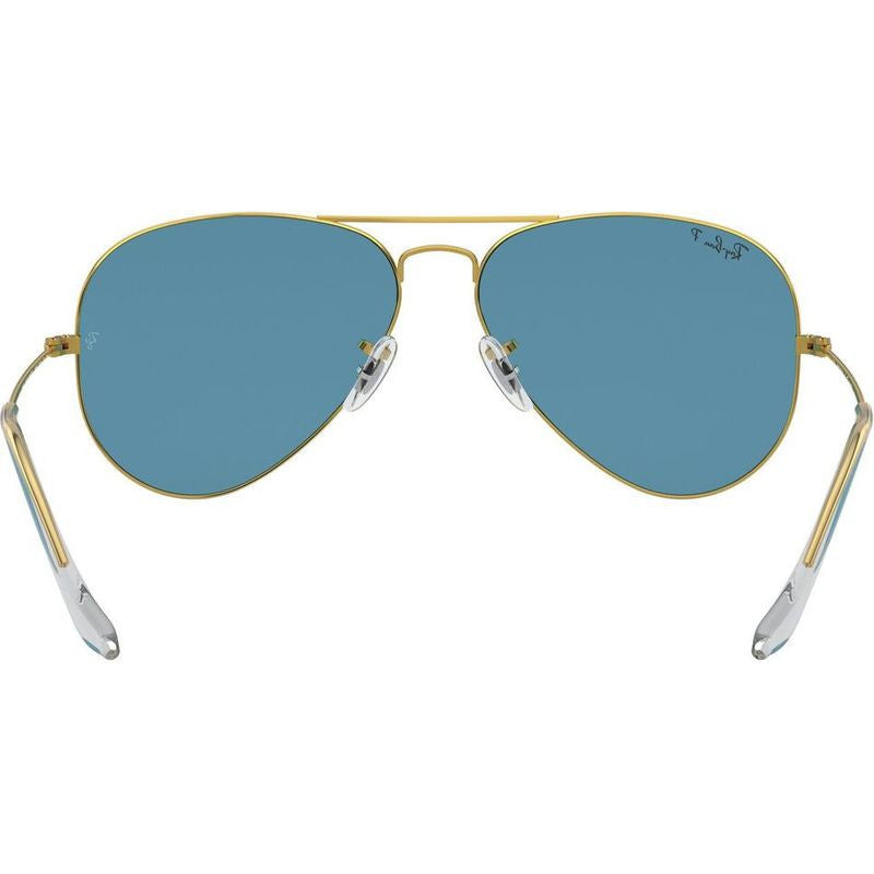 Aviator Classic RB3025, Legend Gold/Blue Glass Polarised Lenses 58 Eye Size