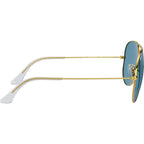 Aviator Classic RB3025, Legend Gold/Blue Glass Polarised Lenses 58 Eye Size