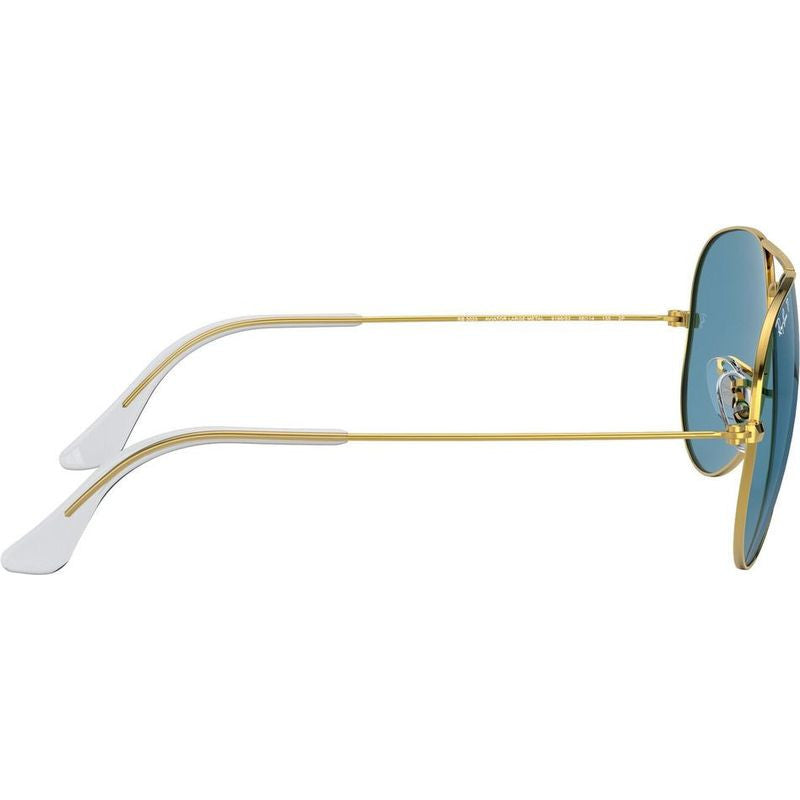 Aviator Classic RB3025, Legend Gold/Blue Glass Polarised Lenses 58 Eye Size