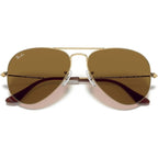 Aviator Classic RB3025, Gold/Brown Glass Lenses 58 Eye Size