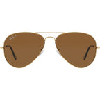 Aviator Classic RB3025, Gold/Brown Glass Polarised Lenses 58 Eye Size