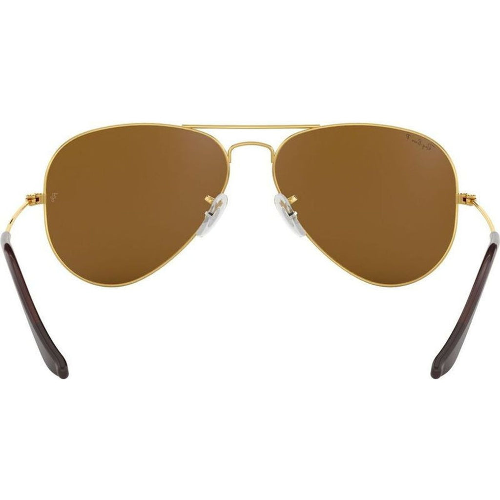 Aviator Classic RB3025, Gold/Brown Glass Polarised Lenses 58 Eye Size