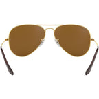 Aviator Classic RB3025, Gold/Brown Glass Polarised Lenses 58 Eye Size