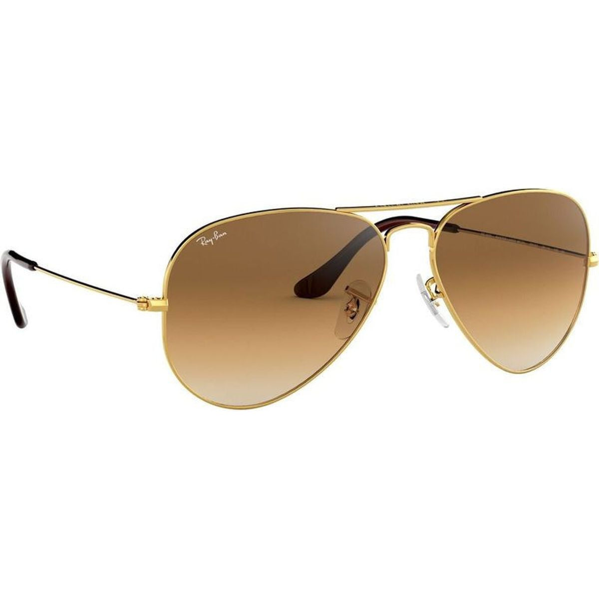 Aviator Classic RB3025, Gold/Brown Gradient Glass Lenses 58 Eye Size