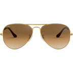 Aviator Classic RB3025, Gold/Brown Gradient Glass Lenses 58 Eye Size