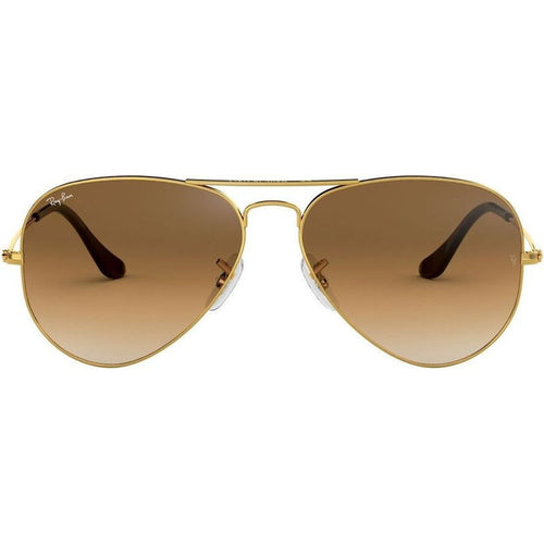 Aviator Classic RB3025, Gold/Brown Gradient Glass Lenses 55 Eye Size