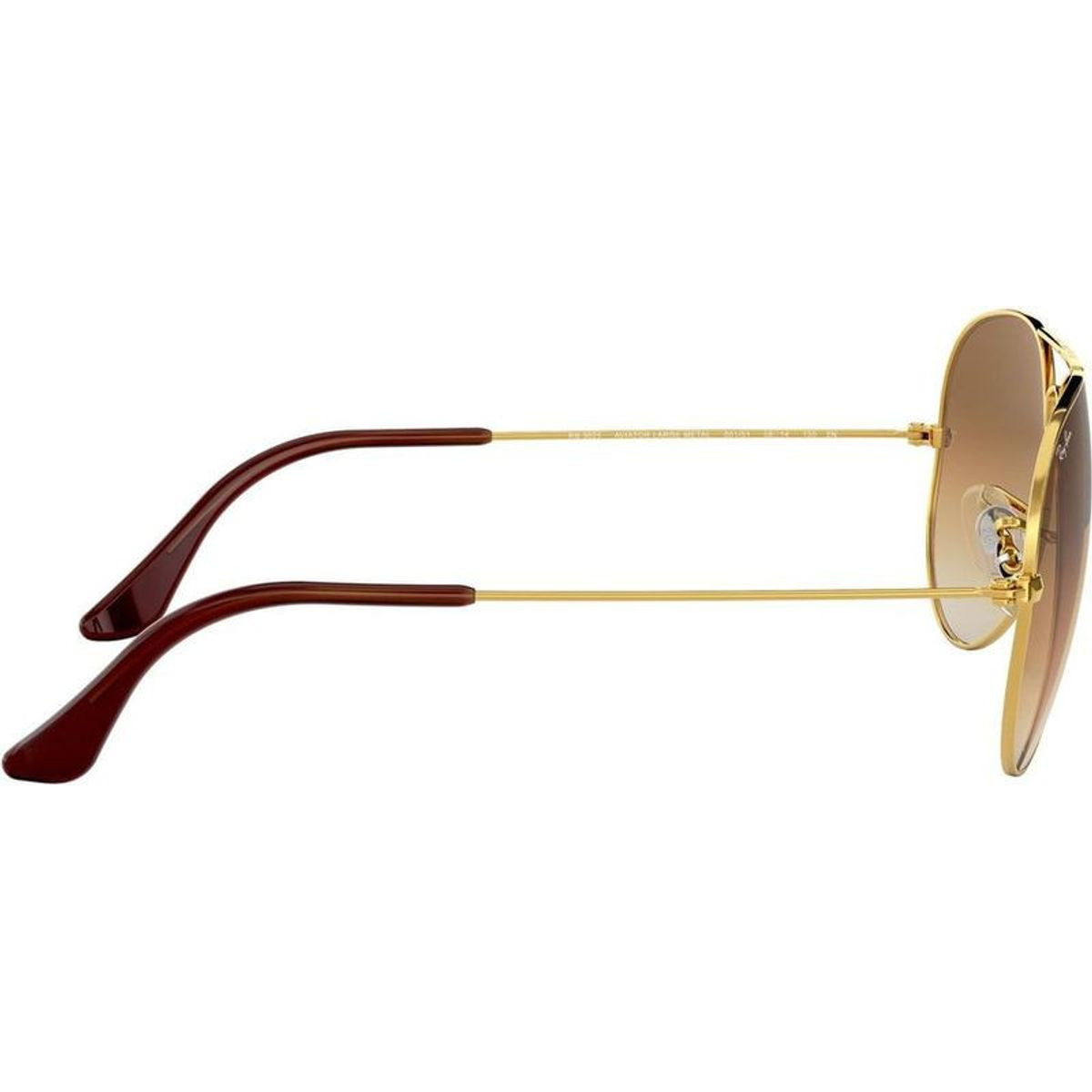 Aviator Classic RB3025, Gold/Brown Gradient Glass Lenses 62 Eye Size