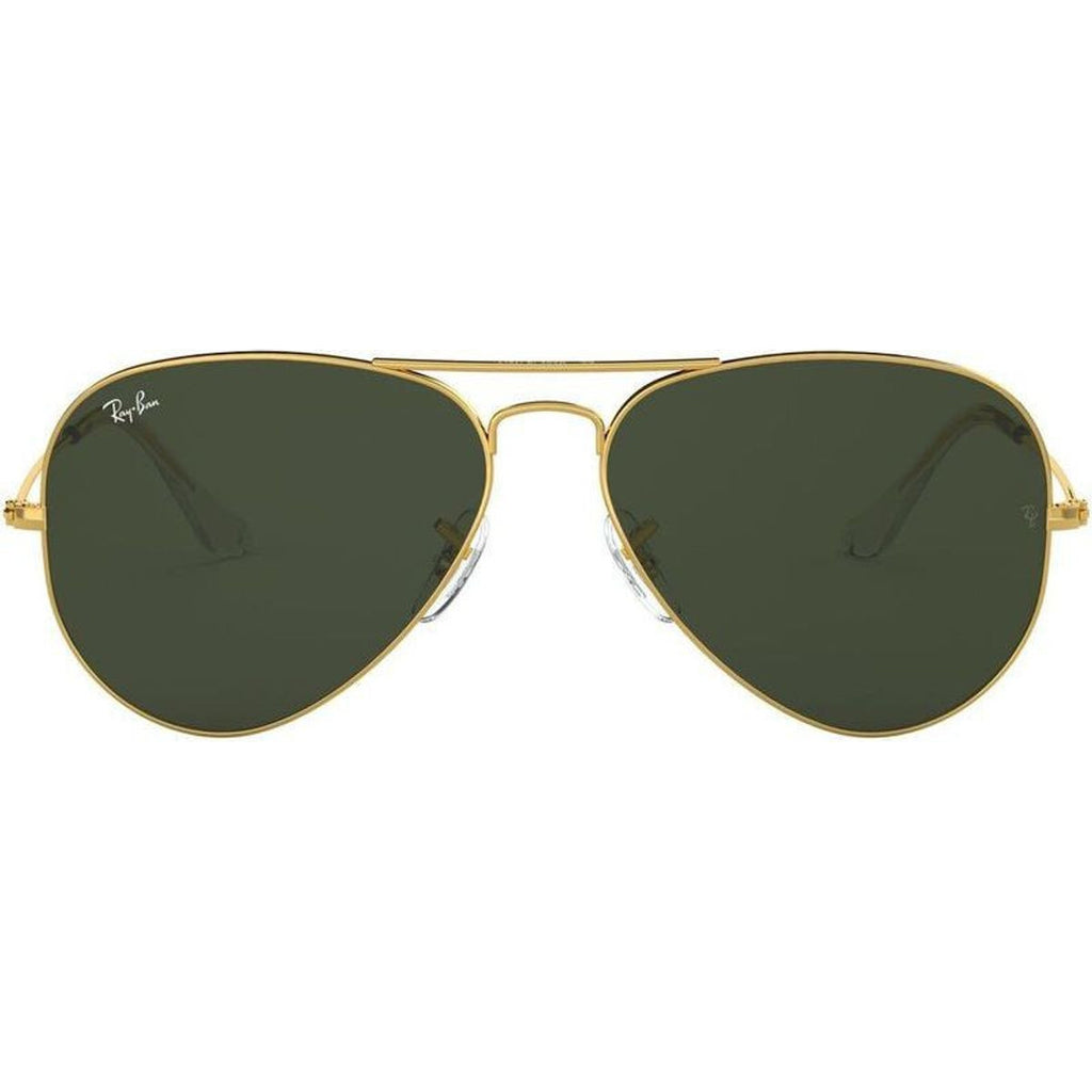 Aviator Classic RB3025, Gold/Green Glass Lenses 62 Eye Size