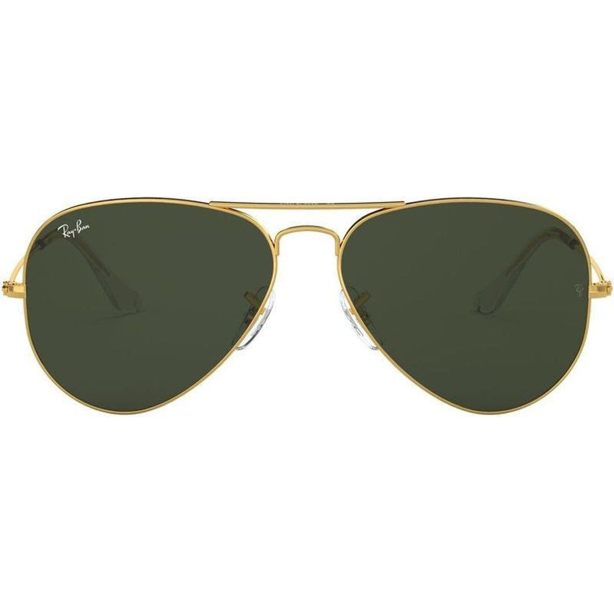 Aviator Classic RB3025, Gold/Green Glass Lenses 55 Eye Size
