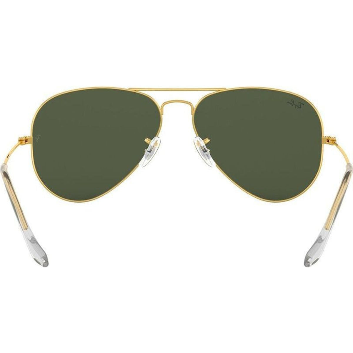 Aviator Classic RB3025, Gold/Green Glass Lenses 62 Eye Size