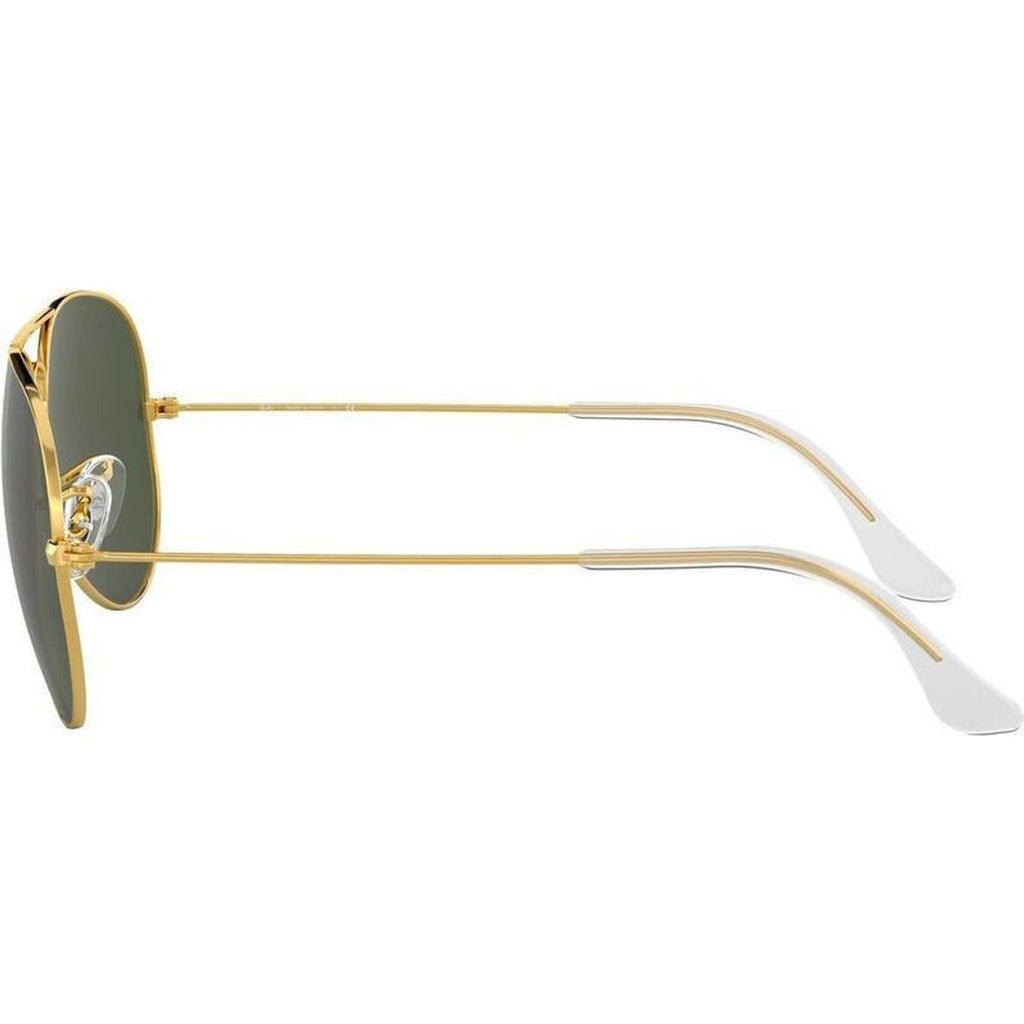 Aviator Classic RB3025, Gold/Green Glass Lenses 62 Eye Size