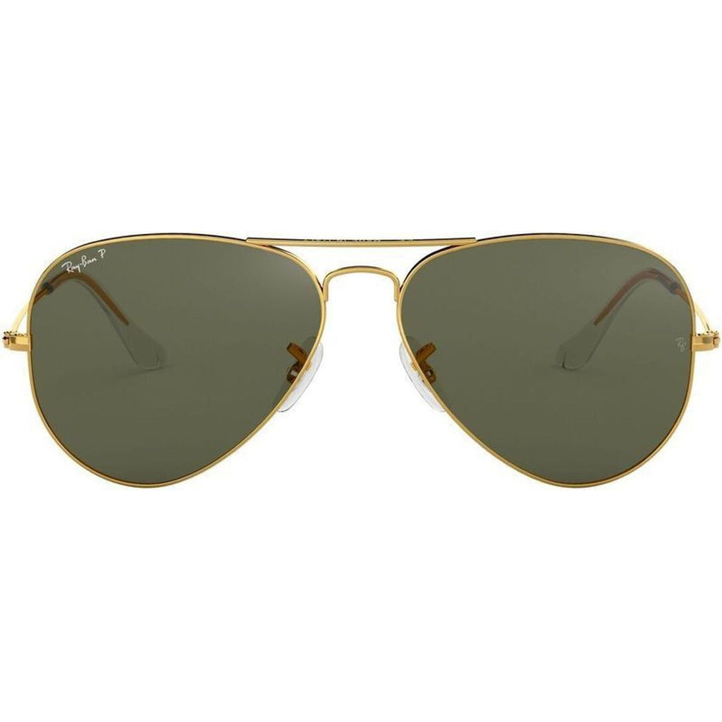 Aviator Classic RB3025, Gold/Green Glass Polarised Lenses 58 Eye Size