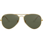 Aviator Classic RB3025, Gold/Green Polarised Glass Lenses 62 Eye Size