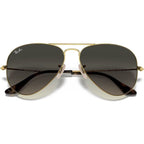 Aviator Classic RB3025, Gold/Grey Gradient Glass Lenses 58 Eye Size