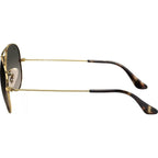 Aviator Classic RB3025, Gold/Grey Gradient Glass Lenses 58 Eye Size