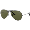 Aviator Classic RB3025, Gunmetal/Green Glass Polarised Lenses 58 Eye Size