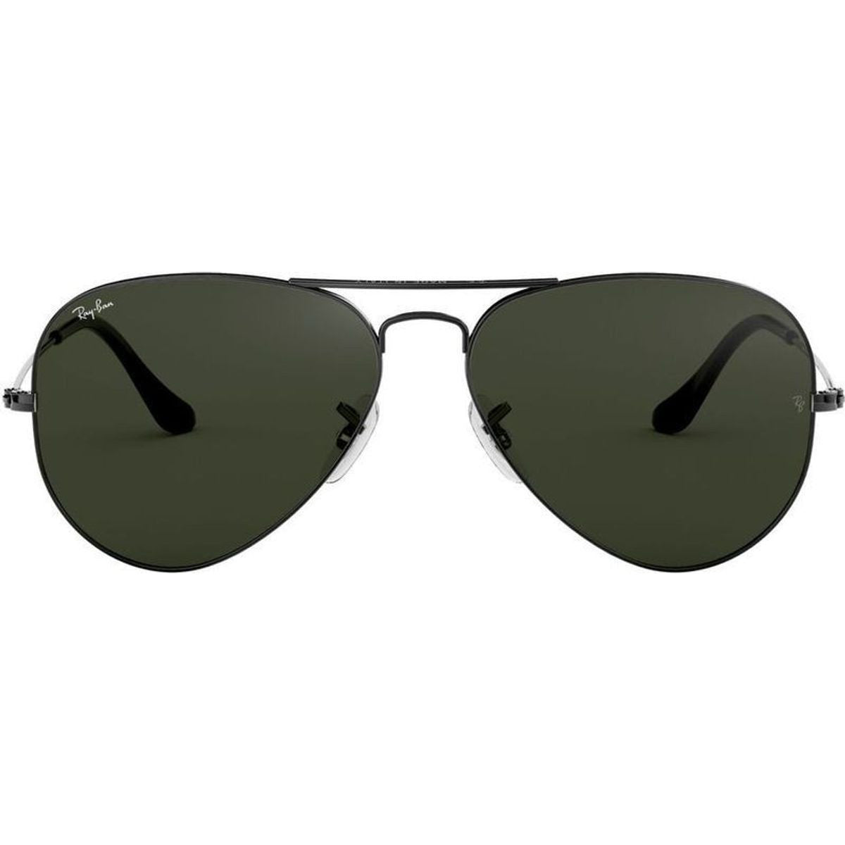 Aviator Classic RB3025, Gunmetal/Green Glass Lenses 58 Eye Size