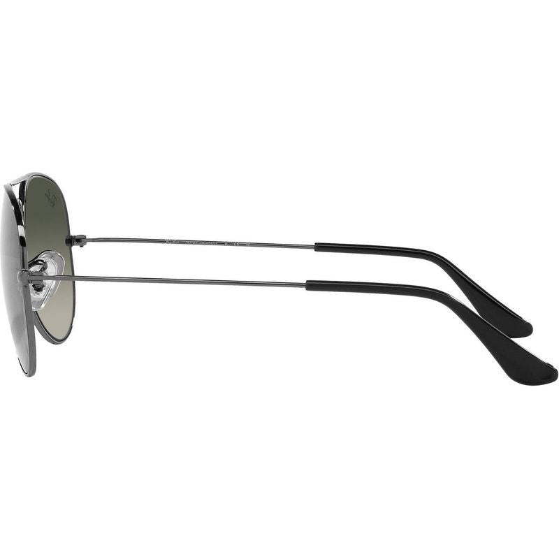 Aviator Classic RB3025, Gunmetal/Grey Gradient Glass Lenses 58 Eye Size