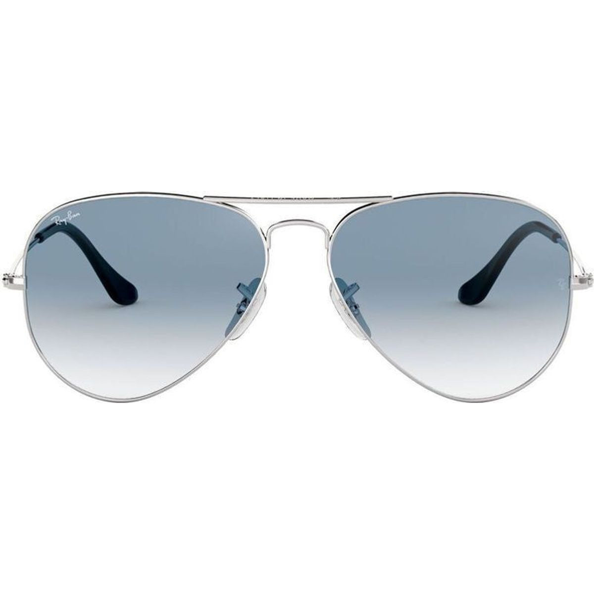 Aviator Classic RB3025, Silver/Light Blue Gradient Glass Lenses 58 Eye Size