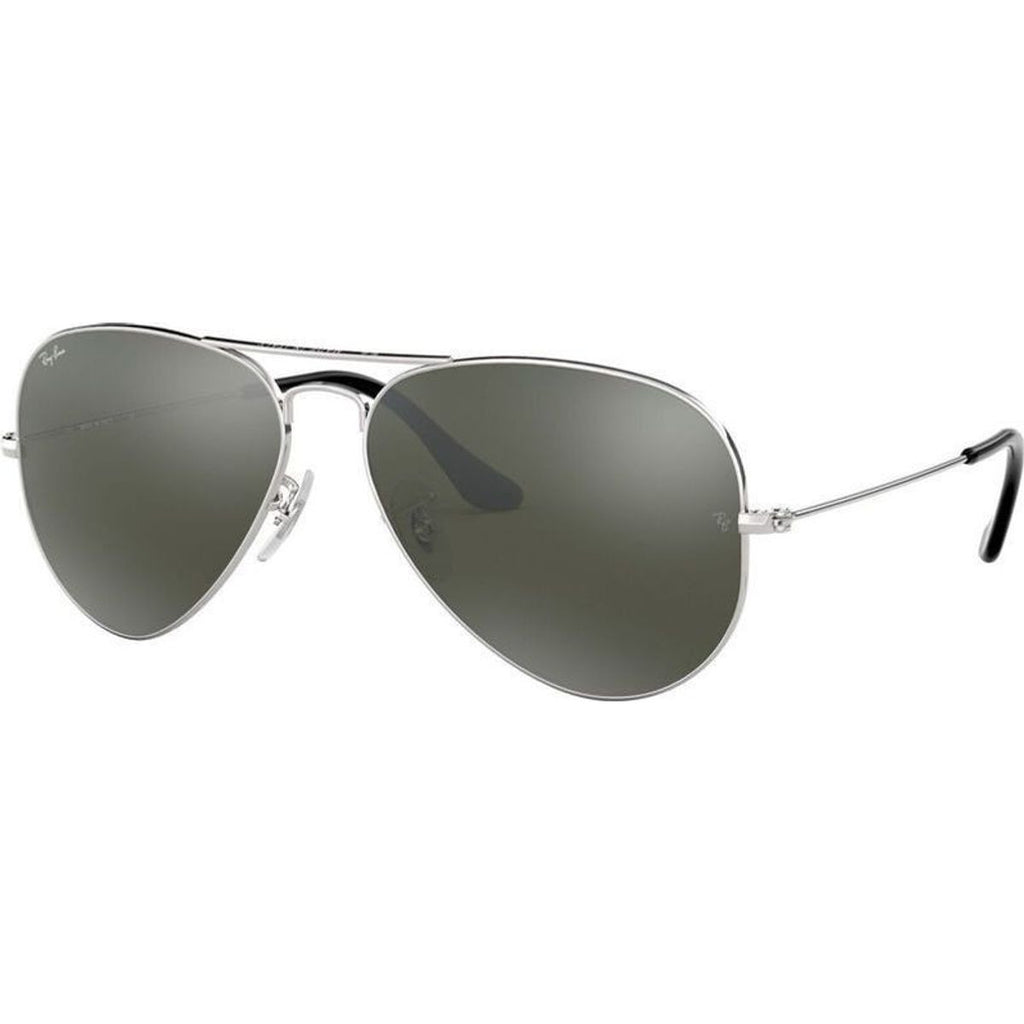 Aviator Classic RB3025, Silver/Grey Mirror Glass Lenses 58 Eye Size