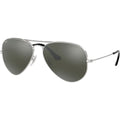 Aviator Classic RB3025, Silver/Grey Mirror Glass Lenses 58 Eye Size