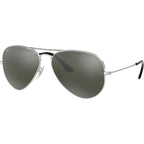 Aviator Classic RB3025, Silver/Grey Mirror Glass Lenses 58 Eye Size