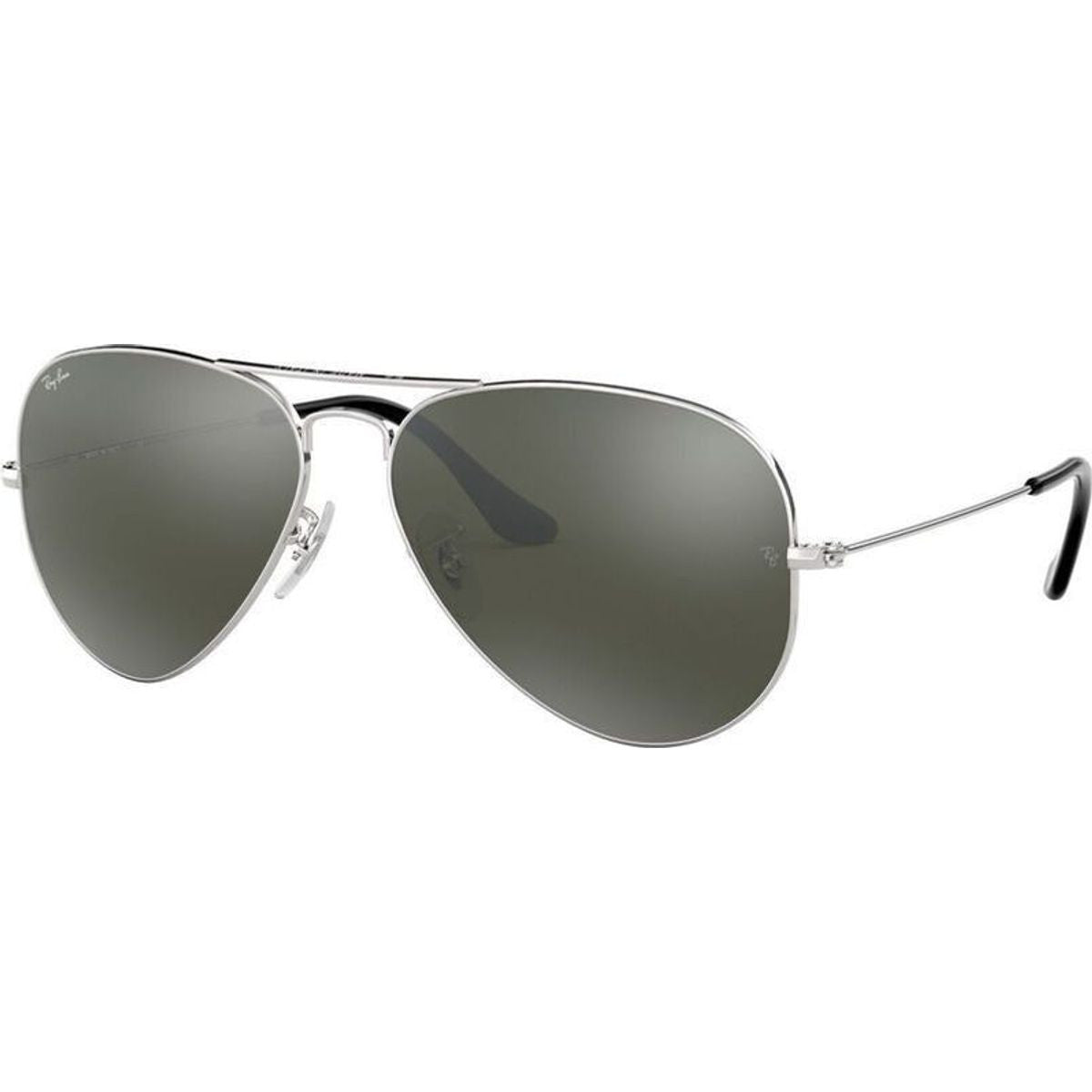 Aviator Classic RB3025, Silver/Grey Mirror Glass Lenses 58 Eye Size